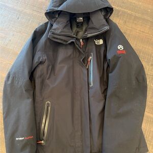 The North Face Black Jacket with Red Accents